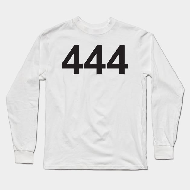 Angel number 444 Long Sleeve T-Shirt by lawofattraction1111